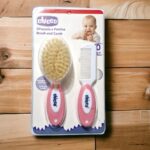 ⁦طقم فرشاة ومشط بيبي ماركة Chicco – للعناية بشعر طفلك بلطف⁩ - الصورة ⁦2⁩